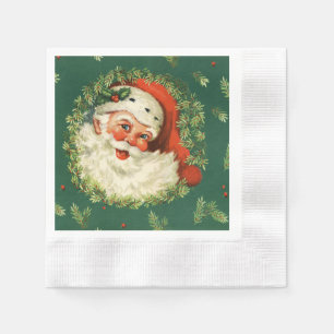 Vintage Sankt und Kiefer winden Papierserviette