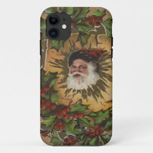 Vintage Santa Antik Weihnachten Stechpalme title_seo2