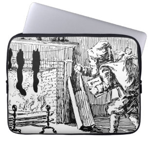 Vintage Santa Bringspielzeug-Laptop-Sleeves Laptopschutzhülle