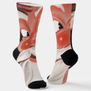 Vintage Santa Claus mit Erinnerungsschnur am Finge Socken