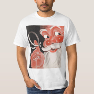 Vintage Santa Claus mit Erinnerungsschnur am Finge T-Shirt