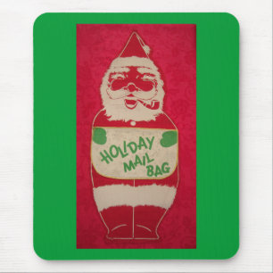 Vintage Santa Mail-Tasche Mousepad