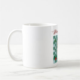 Vintage Santa Merry Christmas Design Kaffeetasse