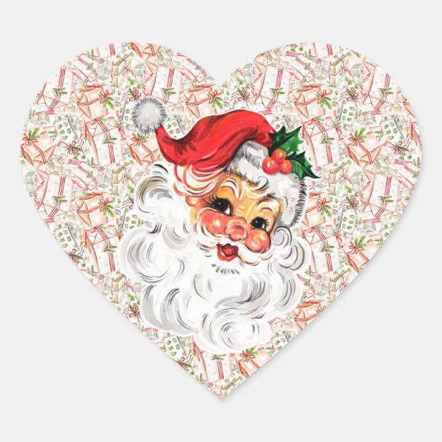 Vintage Santa Sticker Sheets (Vorderseite)