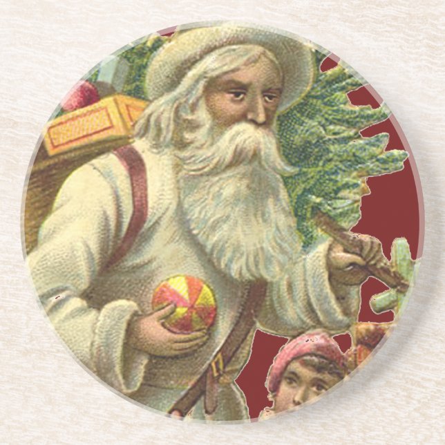 Vintage Santa Untersetzer (Vorne)