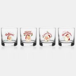 Vintage Santa Whiskyglas
