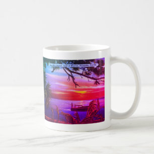 Vintage Sarasota, FL Beach Sunset - Golf von Mexik Kaffeetasse