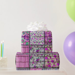 Vintage Sassy Lou-Steppdecke Geschenkpapier
