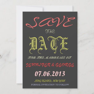 Vintage Save the Date Ankündigung