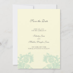Vintage Save the Date-Karte Date
