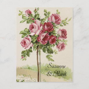 Vintage Save-the-Date-Postkarten Ankündigungspostkarte