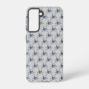 Vintage Schädel und Kreuzknochen Samsung Galaxy Hülle