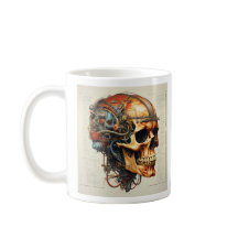 Vintage Schädelanatomie Tasse