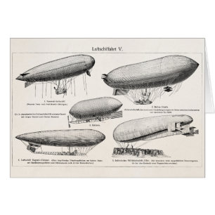 Vintage schalldichte Zellenzeppelins-Retro