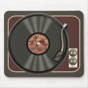 Vintage-Schallplatten-Mauspad Mousepad