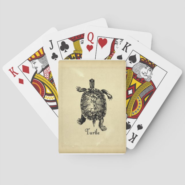 VINTAGE SCHALTFLÄCHE SPIELKARTEN (Rückseite)