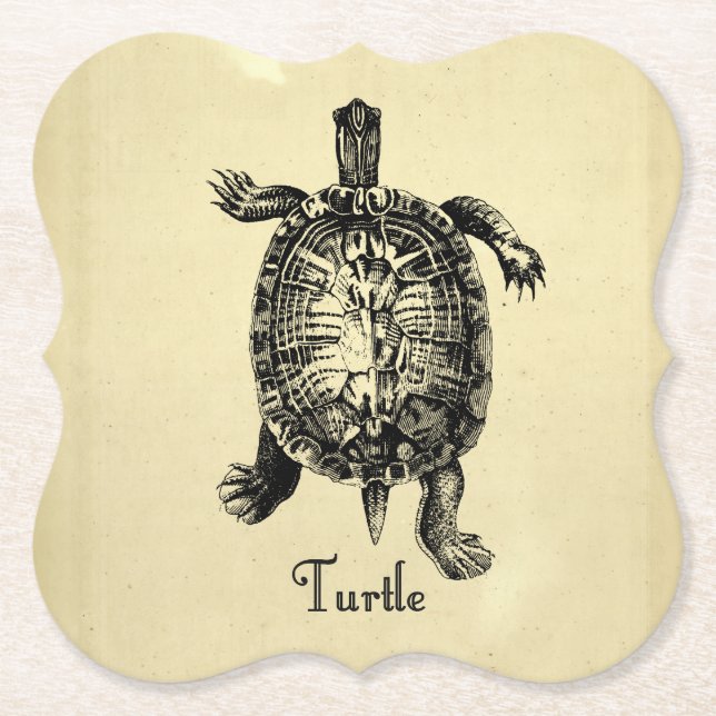 VINTAGE SCHALTFLÄCHE UNTERSETZER (Vorderseite)