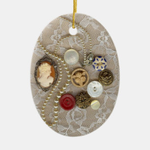 Vintage Schatz-Verzierung Keramikornament