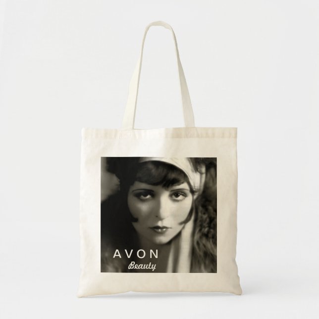 Vintage schauende Budget-Tasche AVON Tragetasche (Vorne)