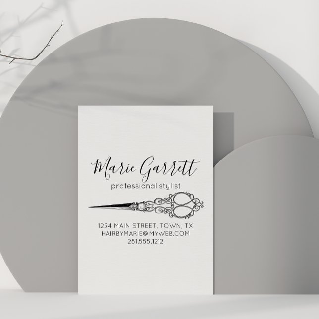 Vintage Schere Salon Magnetic Magnetkarte (Von Creator hochgeladen)