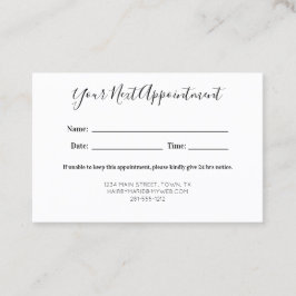 Vintage Scheren Terminkarte