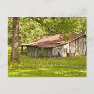 Vintage Scheune in Spring Green - Tennessee Postkarte