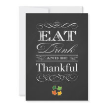 Vintage-Schiefertafel Klassisches Thanksgiving-Din