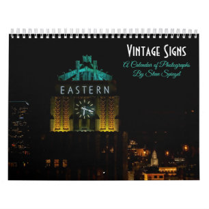 Vintage-Schilder - ein Kalender der Fotografien
