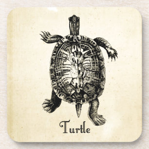 VINTAGE SCHILDKRÖTE UNTERSETZER