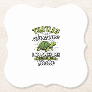 Vintage-Schildkröten sind großartig Lustiges Schil Untersetzer