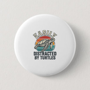 Vintage-Schildkrötenliebhaber leicht von Schildkrö Button