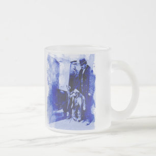 Vintage-Schimpanse-Matteglas-Tasse Mattglastasse