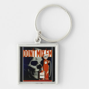 Vintage Schlüsselkette "Don't Mix ‘Em’" Schlüsselanhänger