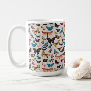 Vintage Schmetterling Ästhetik Kaffeetasse
