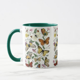 Vintage Schmetterling & Motte Riesige Kaffeetasse