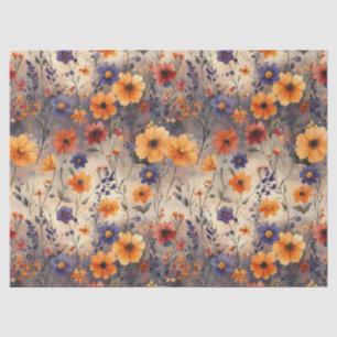 Vintage Schmetterling Wildblume (3) Seidenpapier