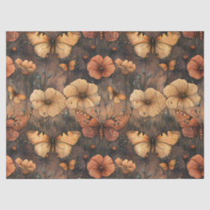 Vintage Schmetterling Wildblume (8) Seidenpapier