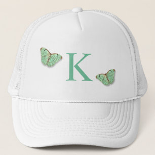 Vintage Schmetterlinge mit beliebigen Monogrammen Truckerkappe
