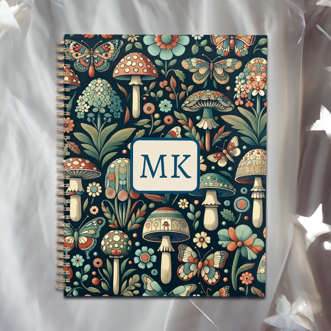 Vintage Schmetterlinge, Pilze und Blätter Planer (Von Creator hochgeladen)