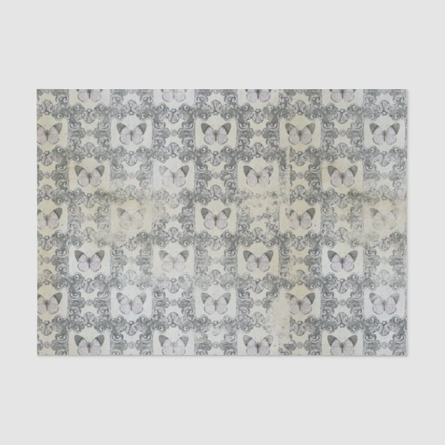 Vintage Schmetterlinge Seidenpapier (Vorderseite)