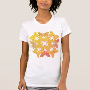 Vintage Schmetterlinge T - Shirt der Frauen