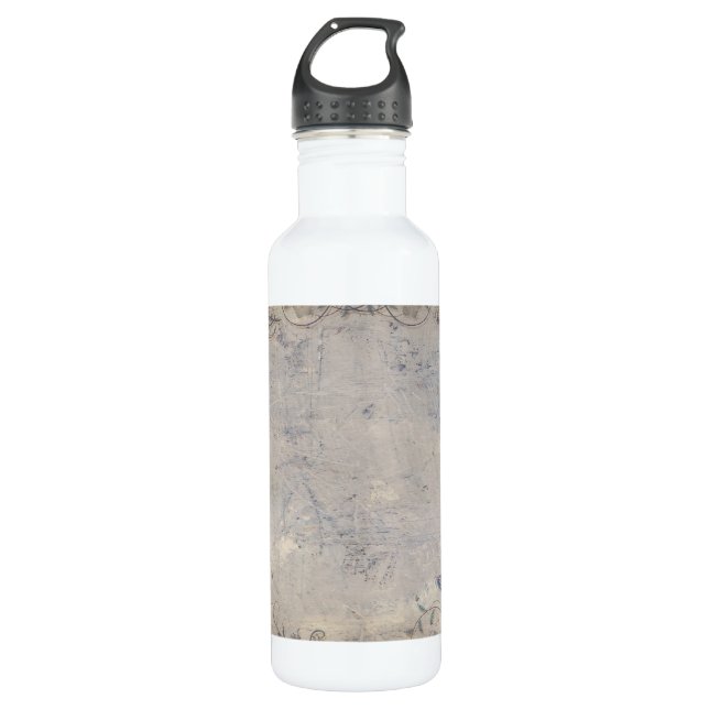 Vintage Schmetterlinge Trinkflasche (Vorderseite)