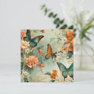 Vintage Schmetterlinge und Blume (10)