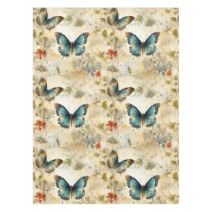 Vintage Schmetterlinge und Blume (11) Tischdecke