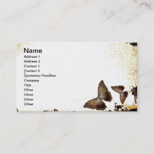 Vintage Schmetterlinge Visitenkarte