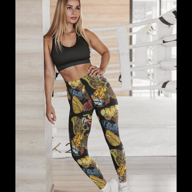 Vintage SchmetterlingsLeggings - Hübsch Leggings (Von Creator hochgeladen)