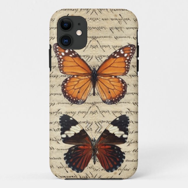 Vintage Schmetterlingssammlung Case-Mate iPhone Hülle (Rückseite)
