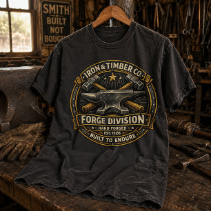 Vintage-Schmiede-Amboss-Schmiedeabteilung T-Shirt