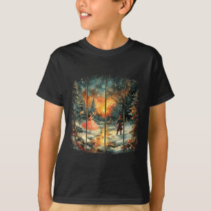 Vintage-Schneekugel Nussknacker Weihnachten Coquet T-Shirt