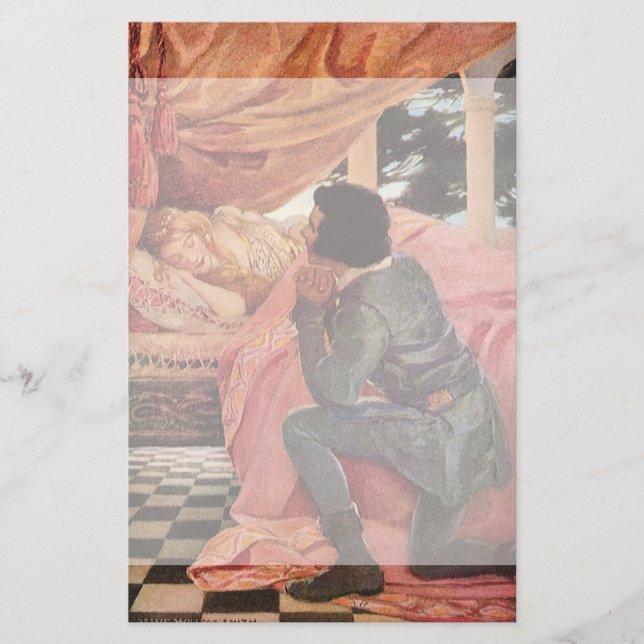 Vintage Schneewittchen durch Jessie Willcox Smith Briefpapier (Vorderseite)